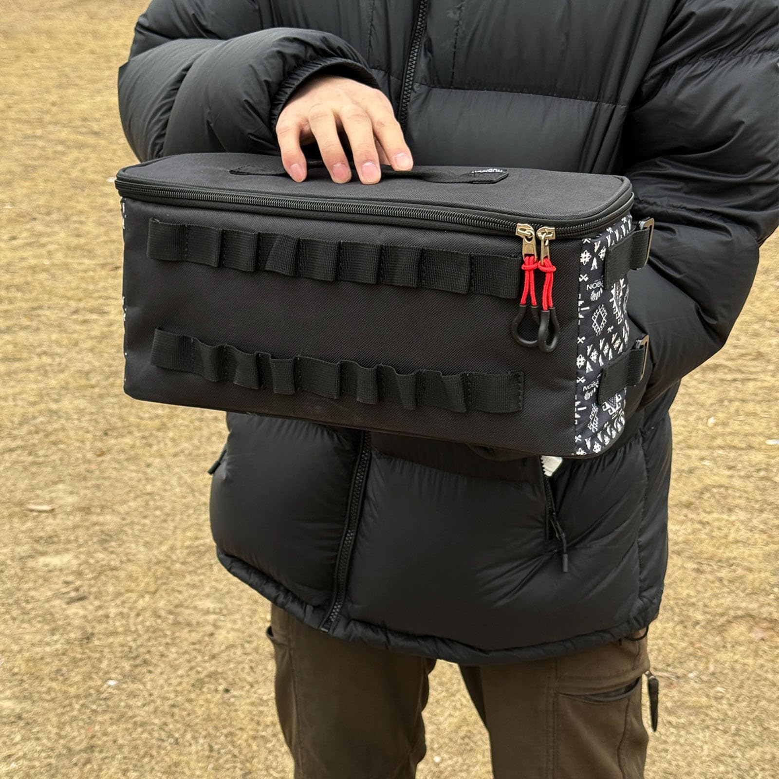 Générique de Rangement latéral pour Table de Camping résistant intempéries, avec Plusieurs Sections, organisateurs de Rangement pour équipement d ' Aventure, en Tissu Universitaire