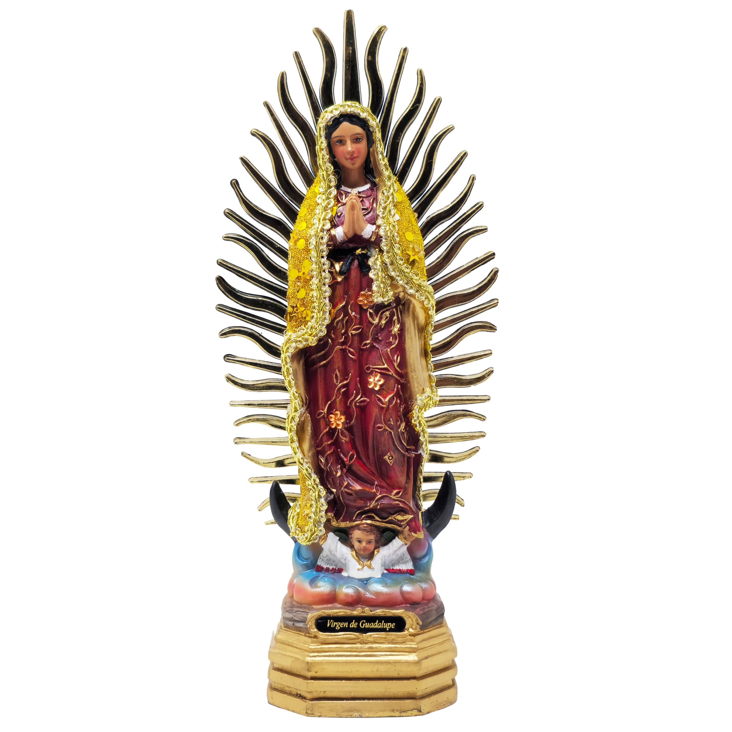 Amazon.com: DVDMATINEMOVIES - Our Lady of Guadalupe Yellow Dress Resin  Statue, Multiple Sizes, Resin Material, Virgen de Guadalupe Vestida, Home  Decor, Events, Church, Tabletop (Small - 8" Inches) : Home & Kitchen