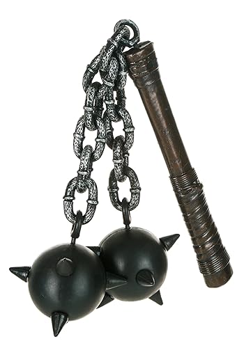 Viking Warrior Plastic Mace Prop Replica - Toy Weapon Accessories & Chains - Standard
