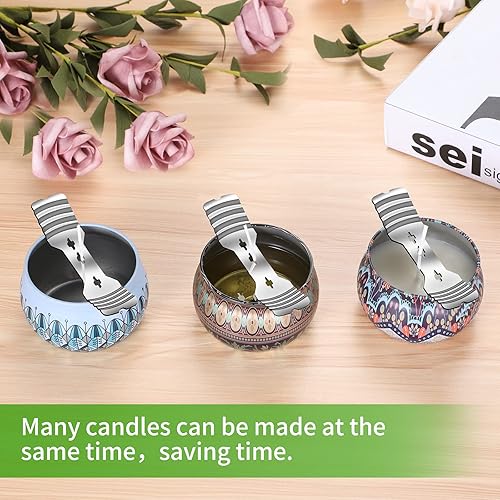 Miniatura 6 de ABK Olla para hacer velas, kit de fabricación de velas que incluye jarra de fabricación de velas de 2.5 libras, soportes para mecha de velas,