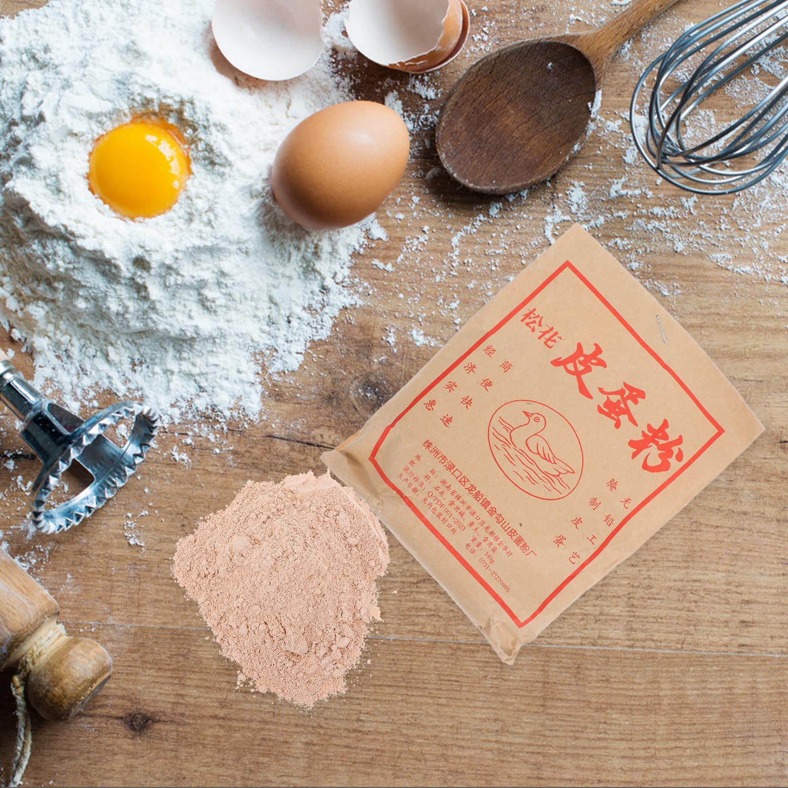 Cabilock 2 Borse Uova di Anatra in Polvere Conservate Materiale per Sottaceti Ricetta per Uova in Polvere Mix per Sapore Autentico Facile da Usare