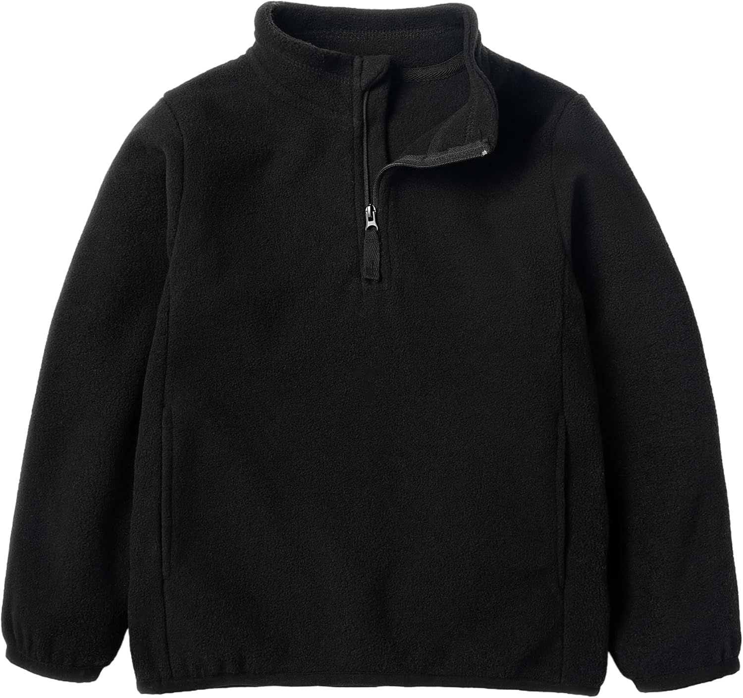 Toddler Boys Girls Fleece Quarter Zip Pullover Jacket Kids Lightweight Long Sleeve Outerwear 2-12 Years