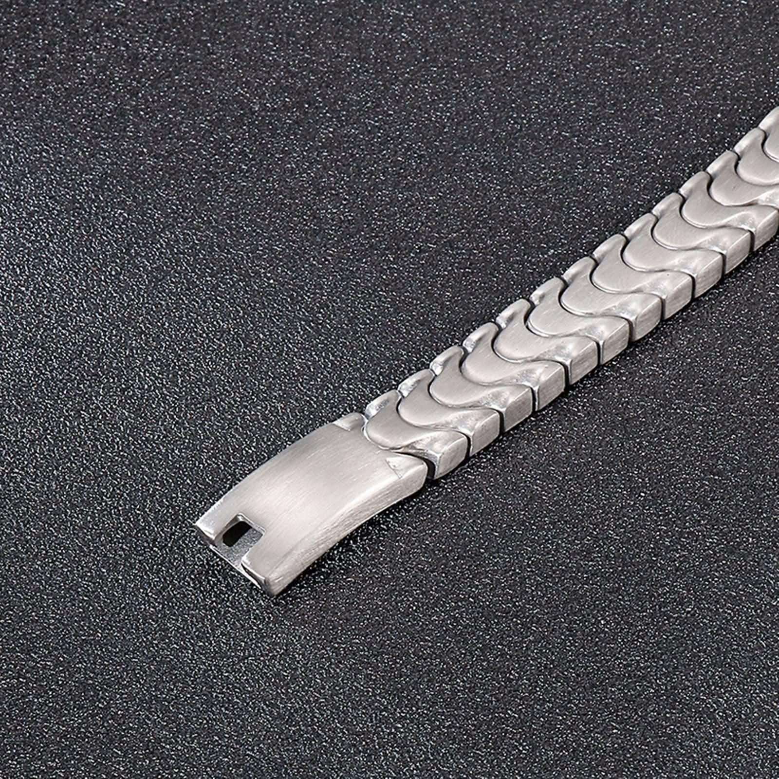 Męska bransoletka, biżuteria do ciała dla mężczyzn prostota srebrna 210 x 12 mm na rocznicę Wielkanoc ukończenie szkoły