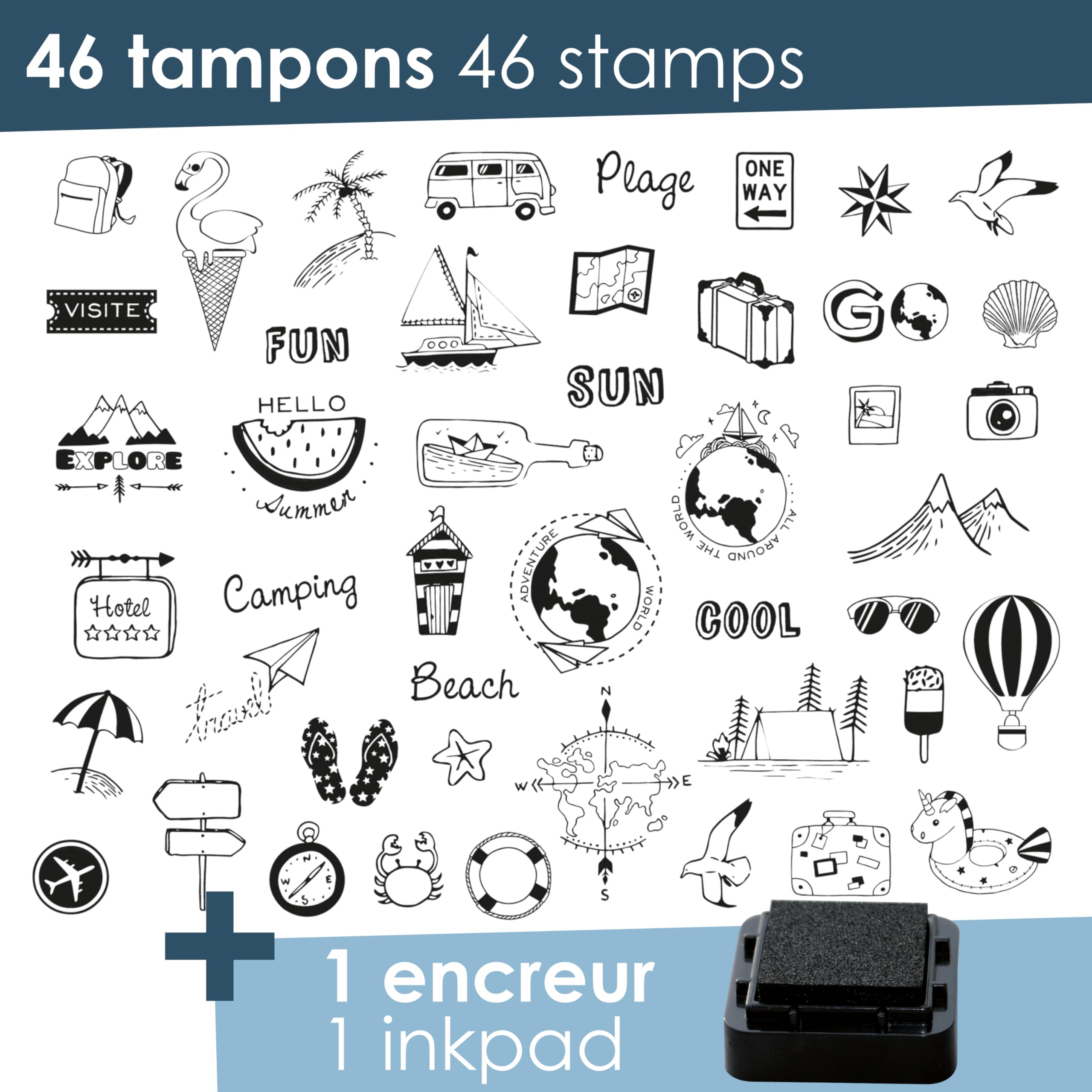 Aladine 03746 Stampo Scrap viaggio