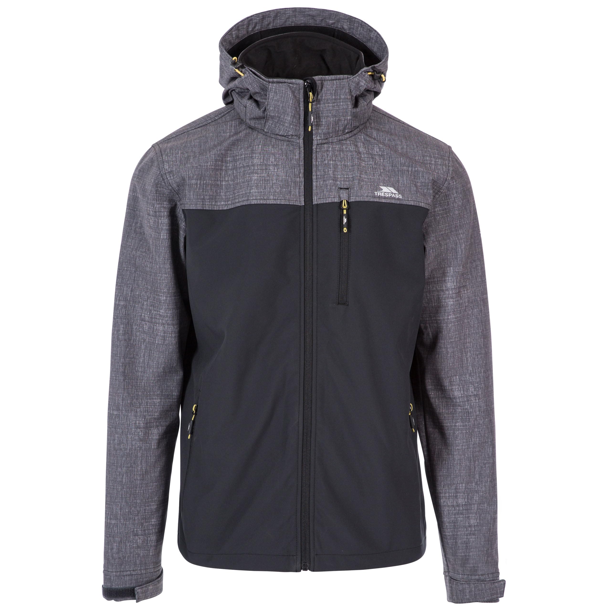 Trespass Men's Grey Breathable Softshell Jacket Abbott