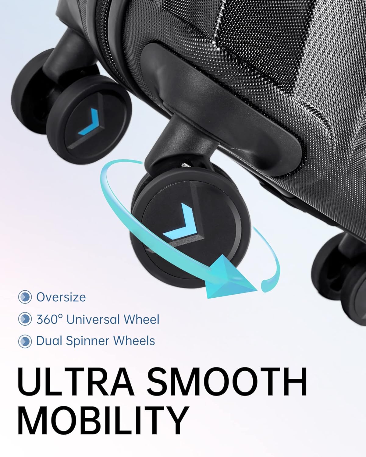 review BAGSMART Carry On Luggage, 100% PC Hardside Suitcase Airline Approved, 20 Inch Carryon Luggage with Spinner Wheels, Travel Luggage Hard Shell Lightweight Rolling Suitcases for Men Women,Black