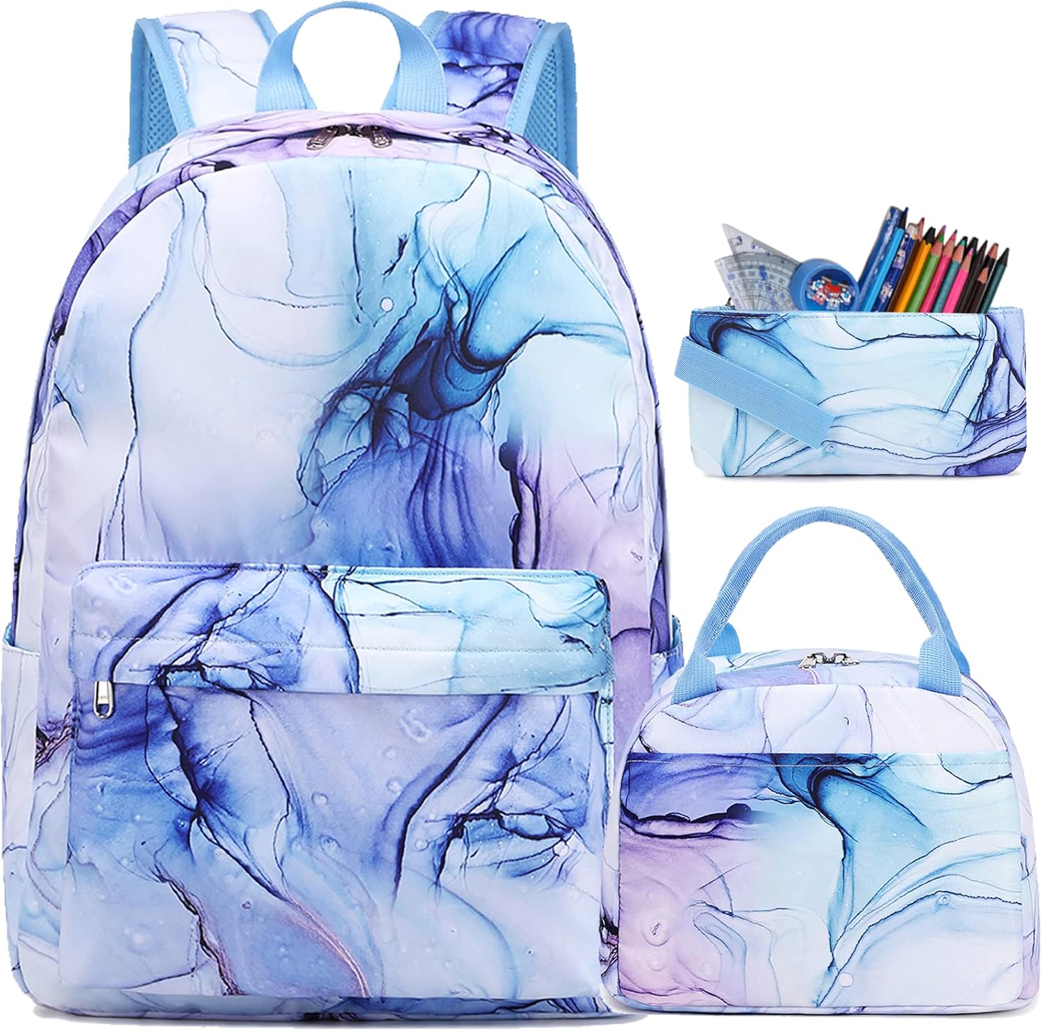 Jumpopack Backpack for Girls School Backpacks for Girl School Bag for Kids Bookbag Teen Girls Backpack with Lunch Box