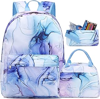 Backpack for Girls School Backpack for Girls Backpack for Elementary Middle School Bag for Kids Bookbag Teen Girls Backpack with Lunch Box