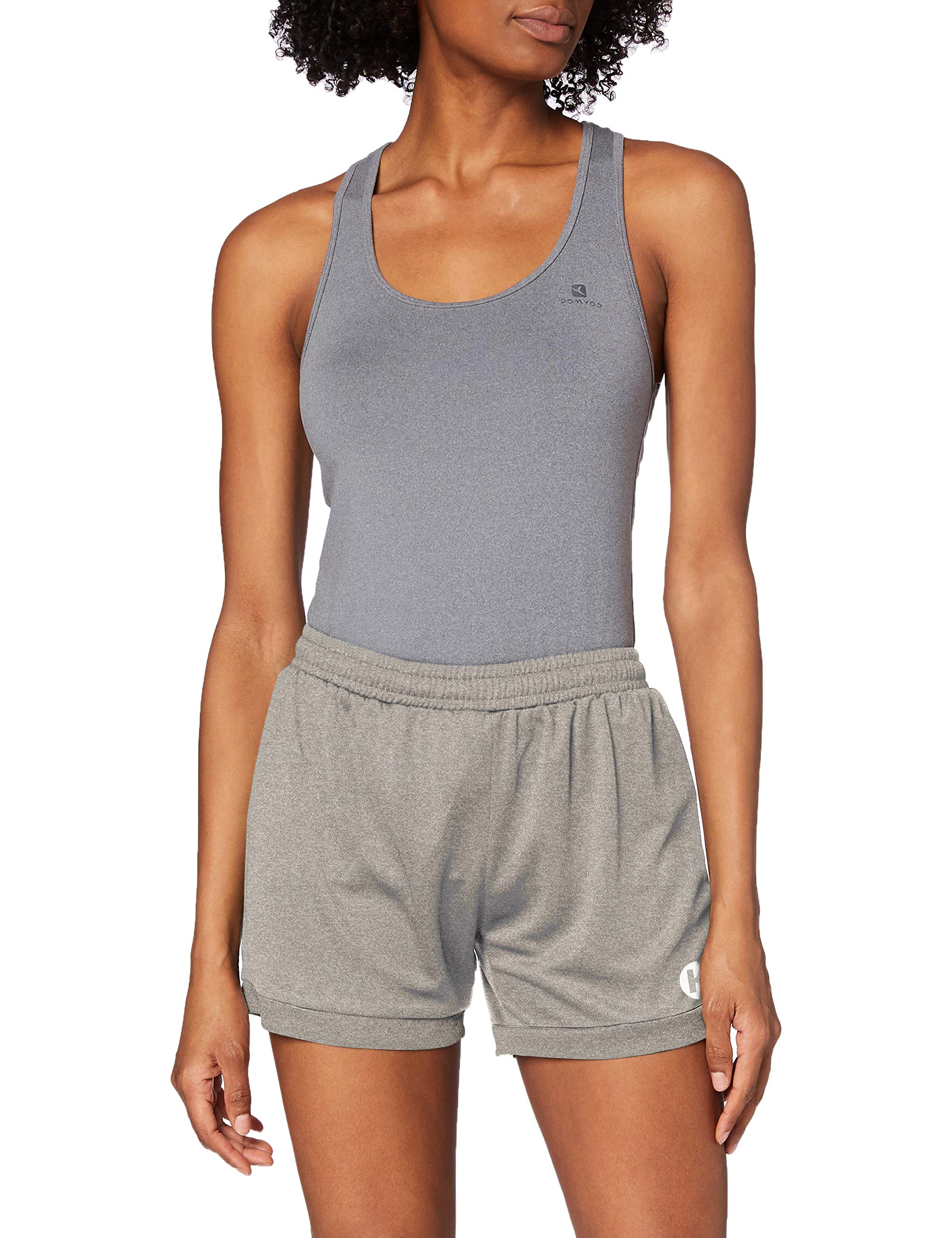 Kempa Women Core 2.0 Shorts Ladies Shorts - Dark Grey Melange, 2XL