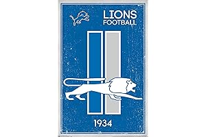 Trends International NFL Detroit Lions - Retro Logo Poster