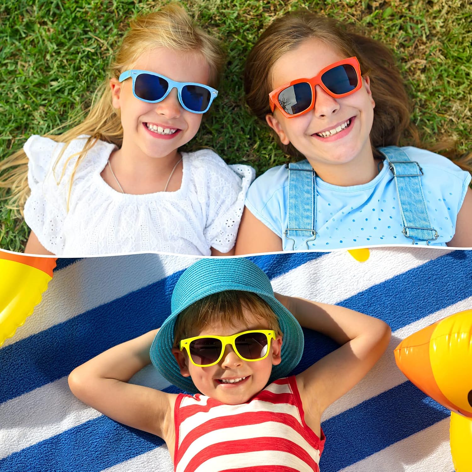 MIAHART Kids Sunglasses Bulk for Boys and Girls Glasses Party Favors for Summer Beach Pool Party Carnival Prizes - Image 5