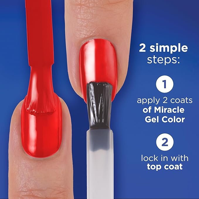 Sally Hansen Miracle Gel Top Coat Brillante 0.5 Fl Oz miniatura 3