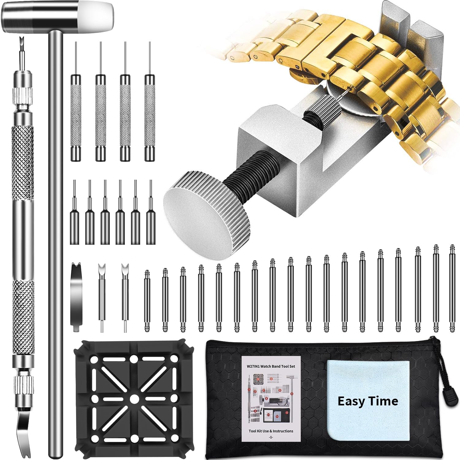 Watch Link Removal Tool Kit, Cridoz Watch Pin Removal Tool