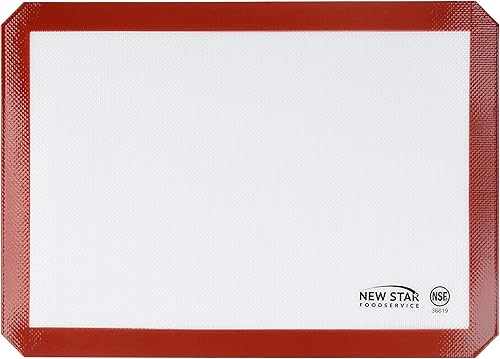 Miniatura 10 de New Star Foodservice 36596 Tapete de silicona de grado comercial para hornear antiadherente, 17 x 25 pulgadas (tamaño completo)