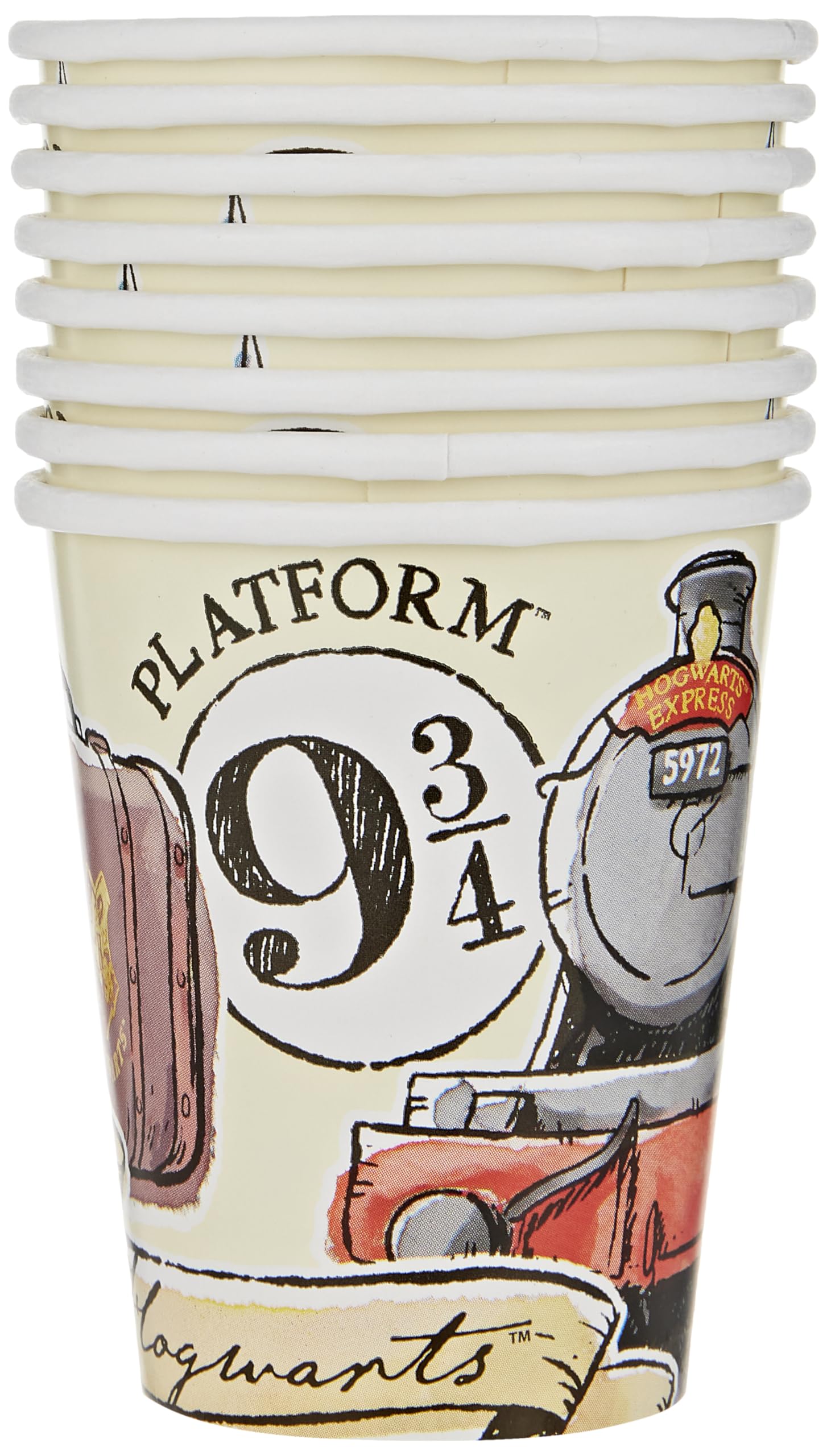 Harry Potter Partybecher – 8er Pack Papierbecher à 266 Ml Für Magische Partys
