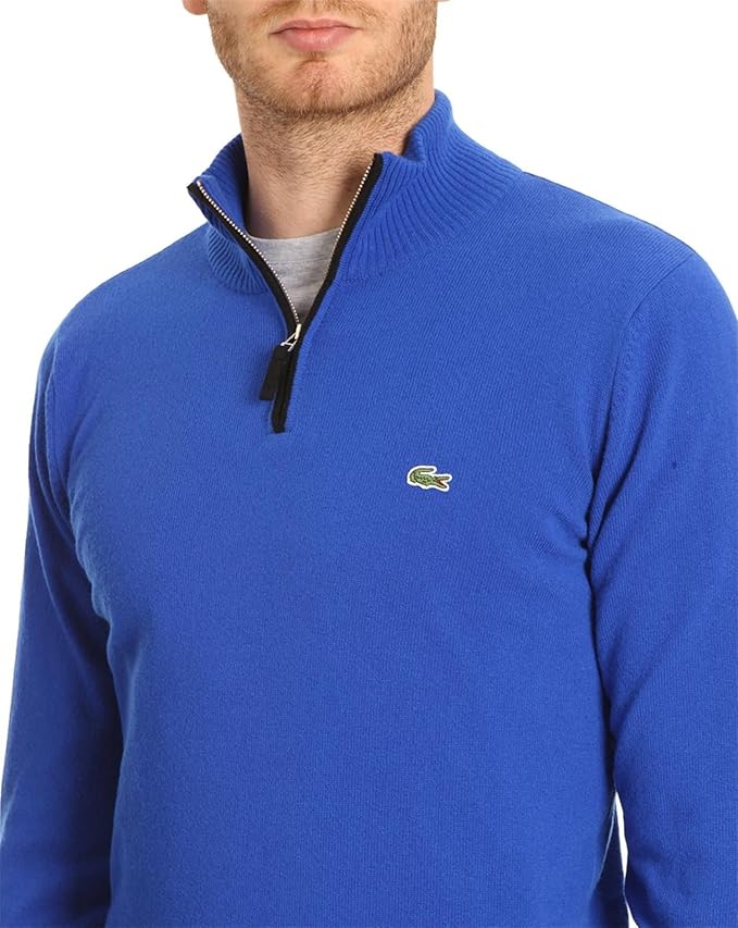 pull lacoste col zippé