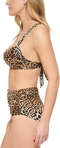 Miniatura 3 de Calvin Klein Conjunto de bikini clásico fruncido de cintura alta para mujer