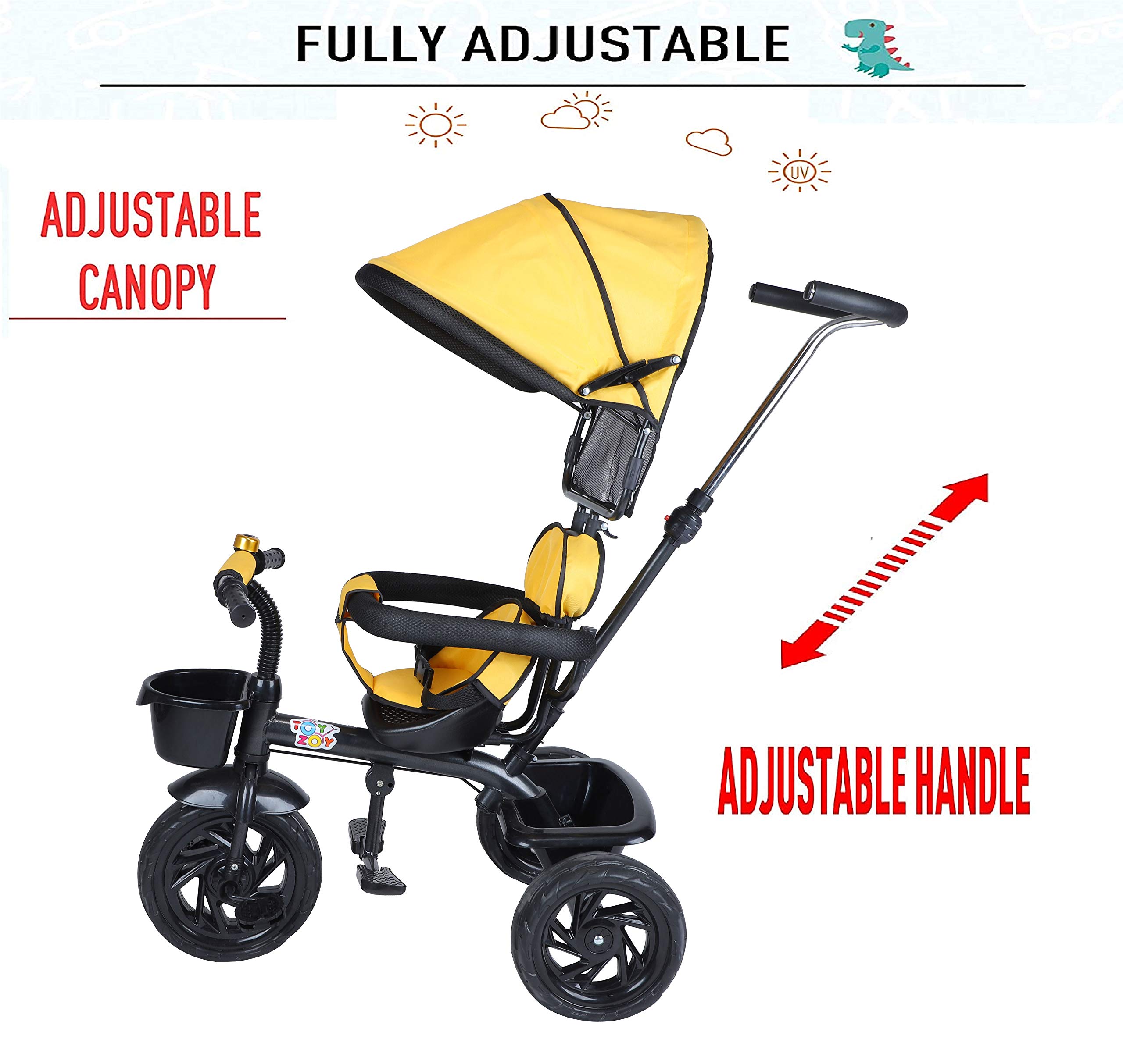 JoyRide 3 in 1 Baby Tricycle Toddler Stroller Kids Pedal Tricycle