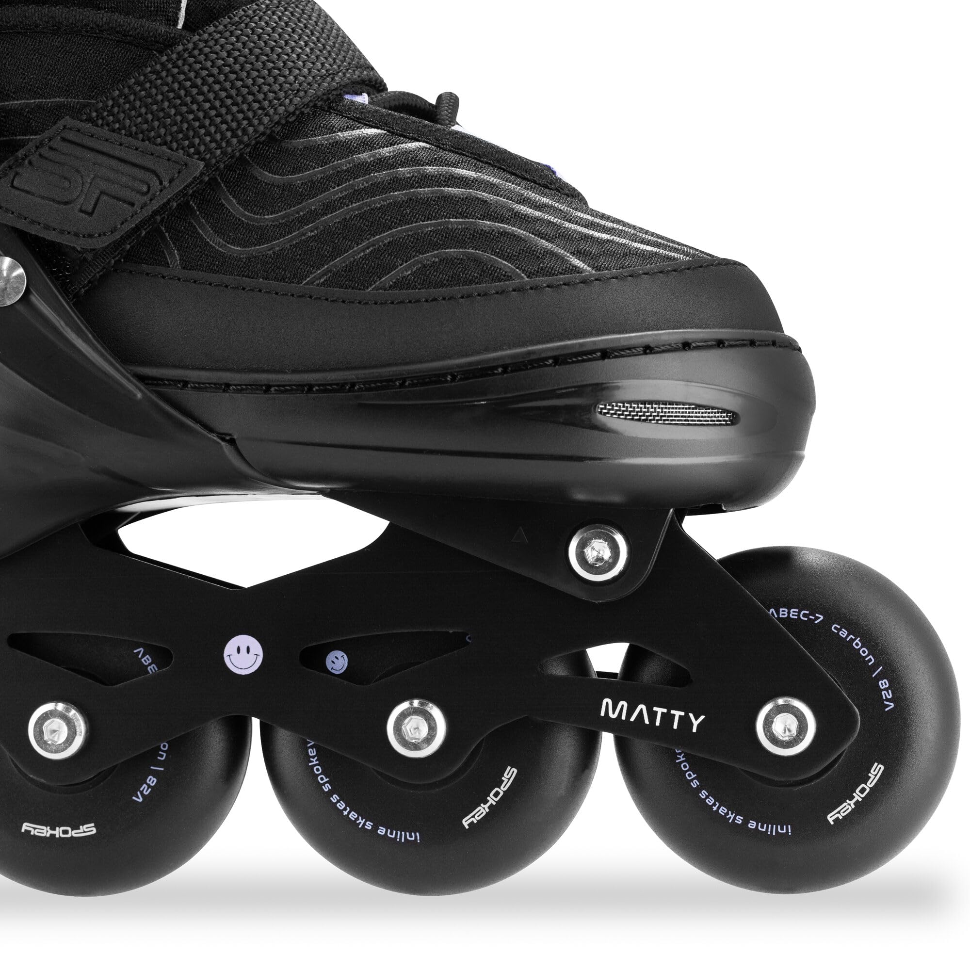 SPOKEY Matty Rollers en ligne réglables pour femme | Roulements ABEC-7 | Patins à roulettes réglables pour adultes et adolescents | Tailles : 35-38, 39-42