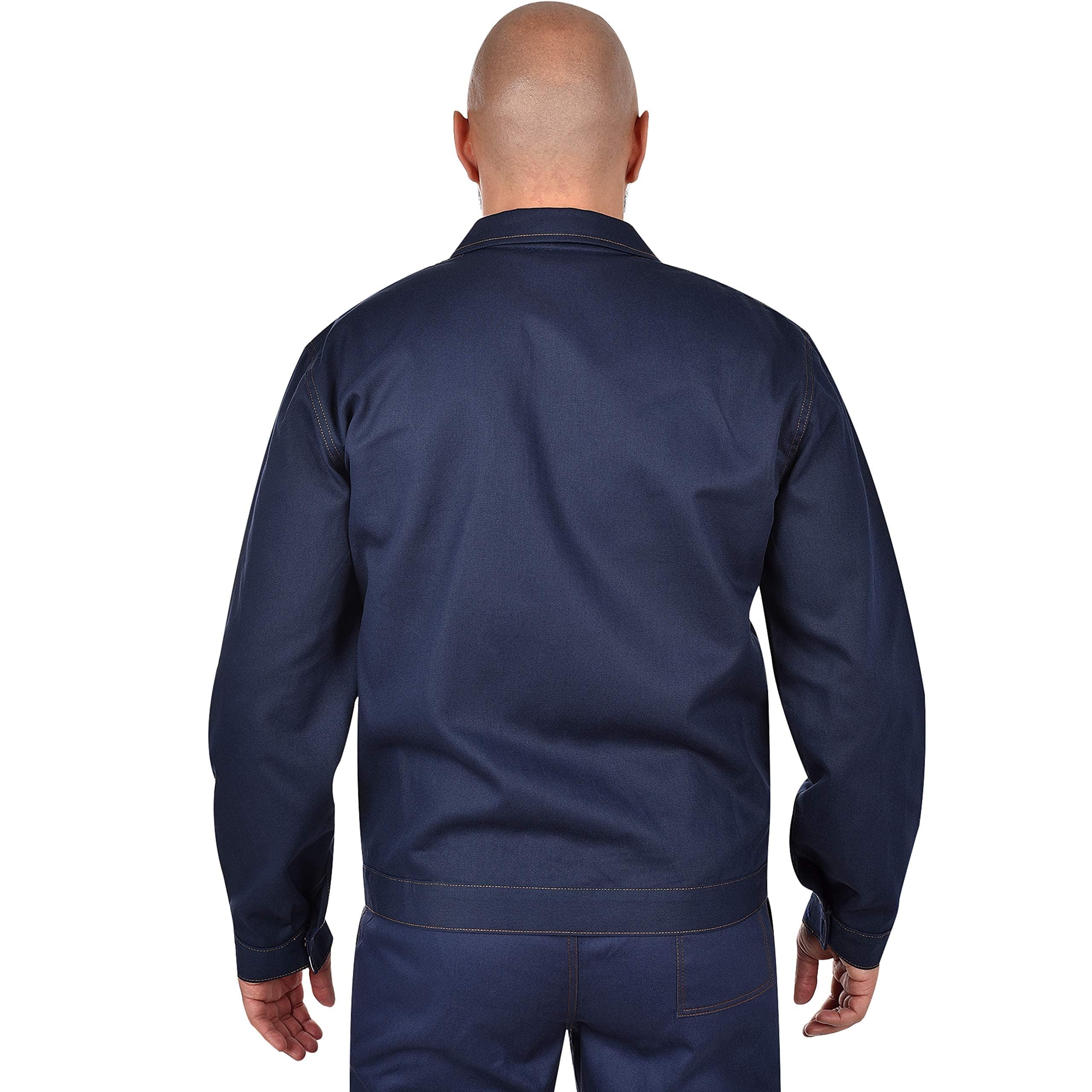 BWOLF Anax Veste Travail Homme Bleu de Travail Homme en 100% Coton – Bleu Hydraulique