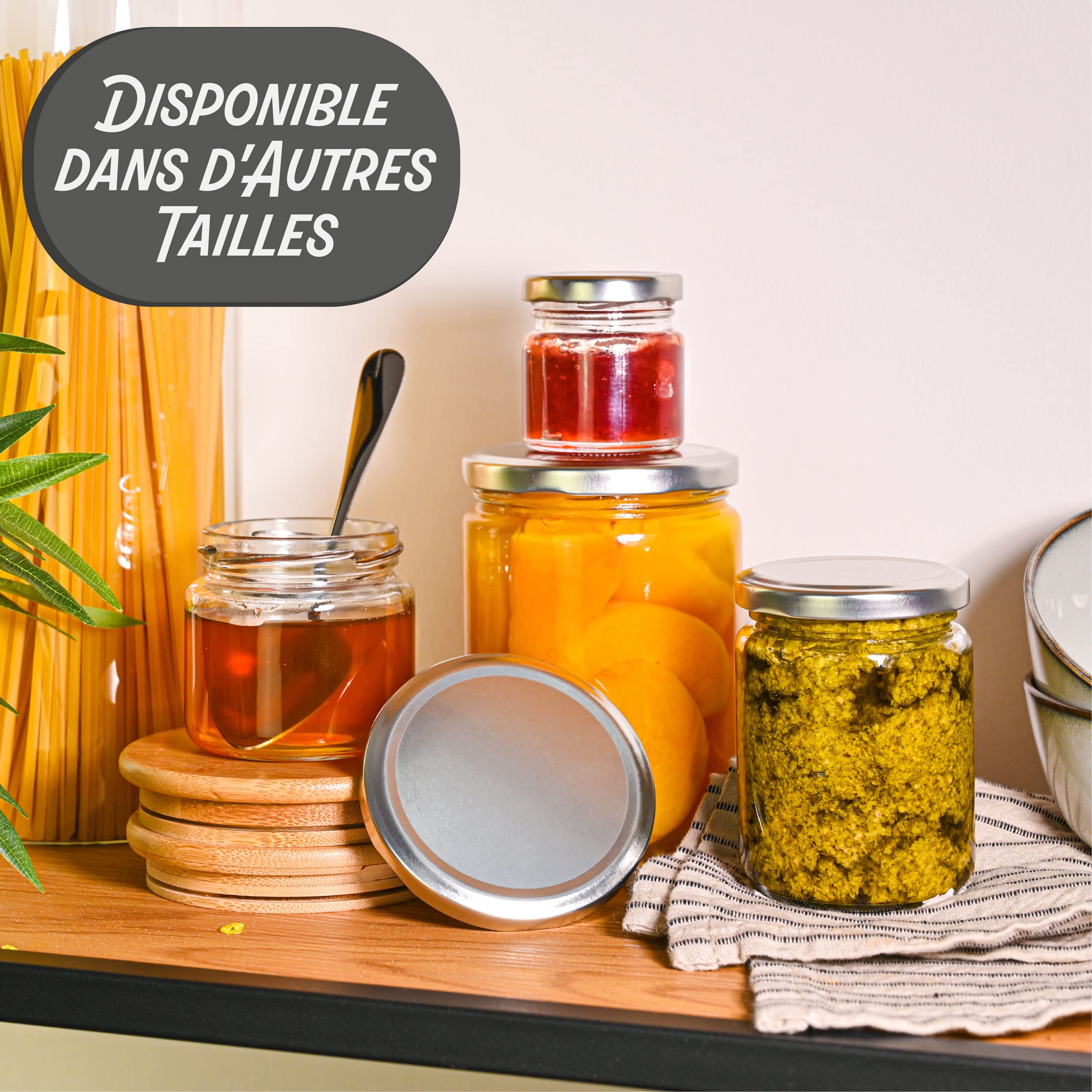 Praknu 25 Pots à Confiture avec Couvercle 230ml – Bocaux Confiture en Verre Hermétiques – Pot de Confiture Vide avec Étiquettes et Marqueur – Lavable au Lave Vaisselle – Bocaux en Verre pour Conserves