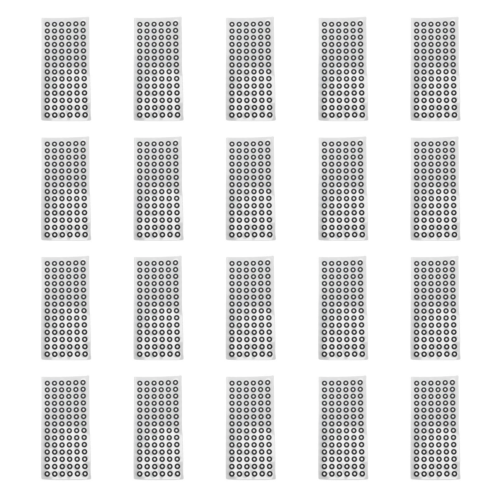 3D-Scanmarkierungen, 1680 Stück Hochreflektierende Tracking-Punkte, Innendurchmesser 3 Mm, Außendurchmesser 6 Mm, Markierungspunkte für 3D-Scanner, Ideal für Motion Reverse Engineering und