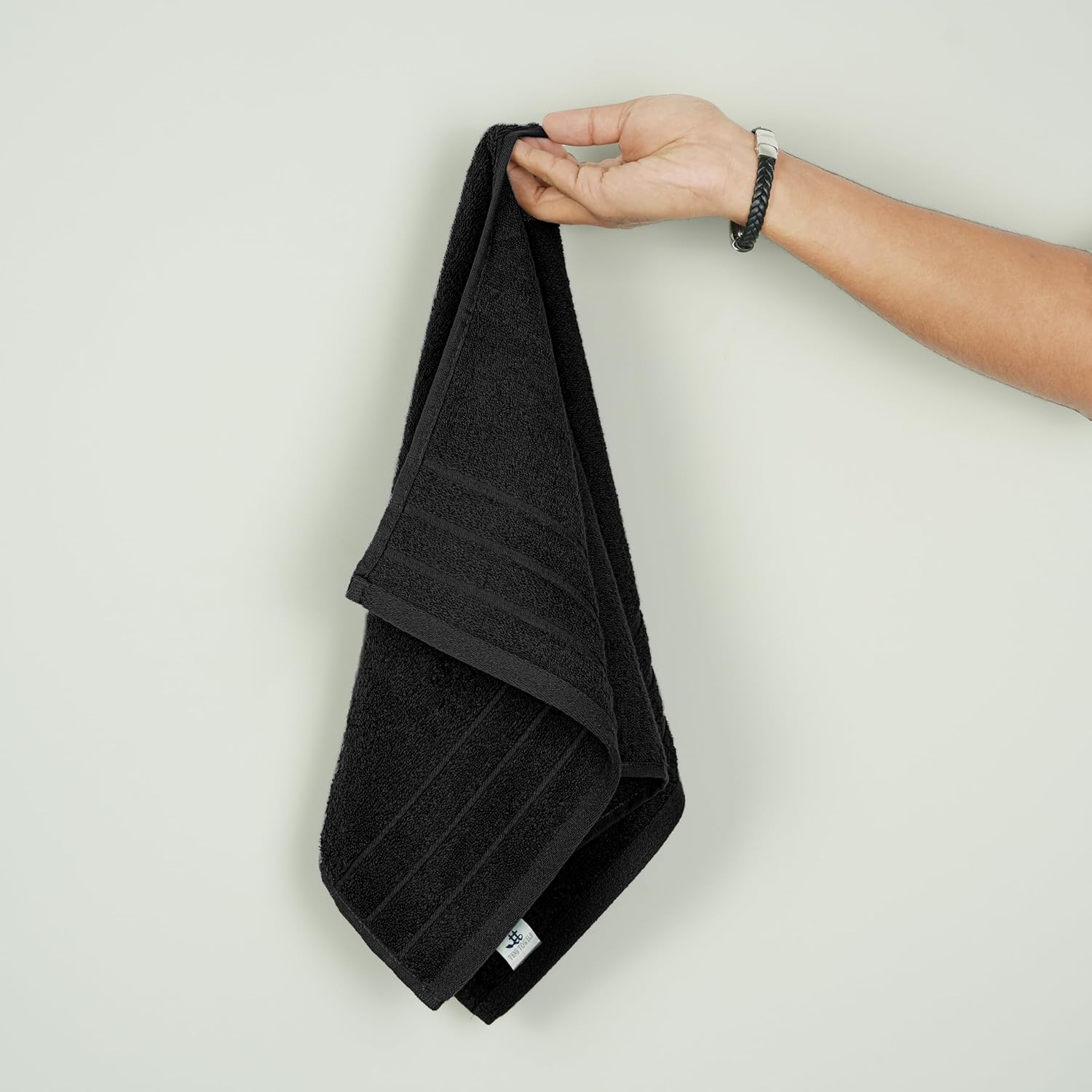 Tens Towels Pack of 6 Hand Towels, 100% Cotton, Lighter Weight, Quick to Dry, 16 x 28 Inches, Super Soft & Absorbent, Perfect for Bathroom & Kitchen, Black - Image 7