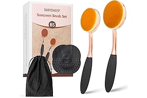Sunscreen Applicator Brush Set for Kids and Adults - Rose Gold (2 Pack)