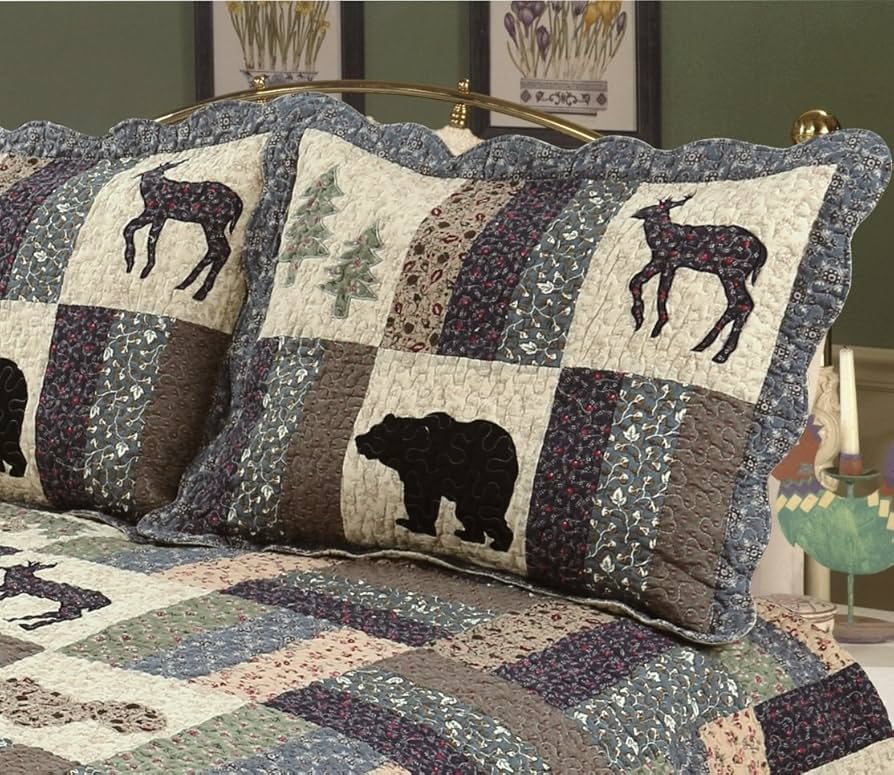 Amazon.com: Elegant Decor Highlands Cotton Rustic Patchwork