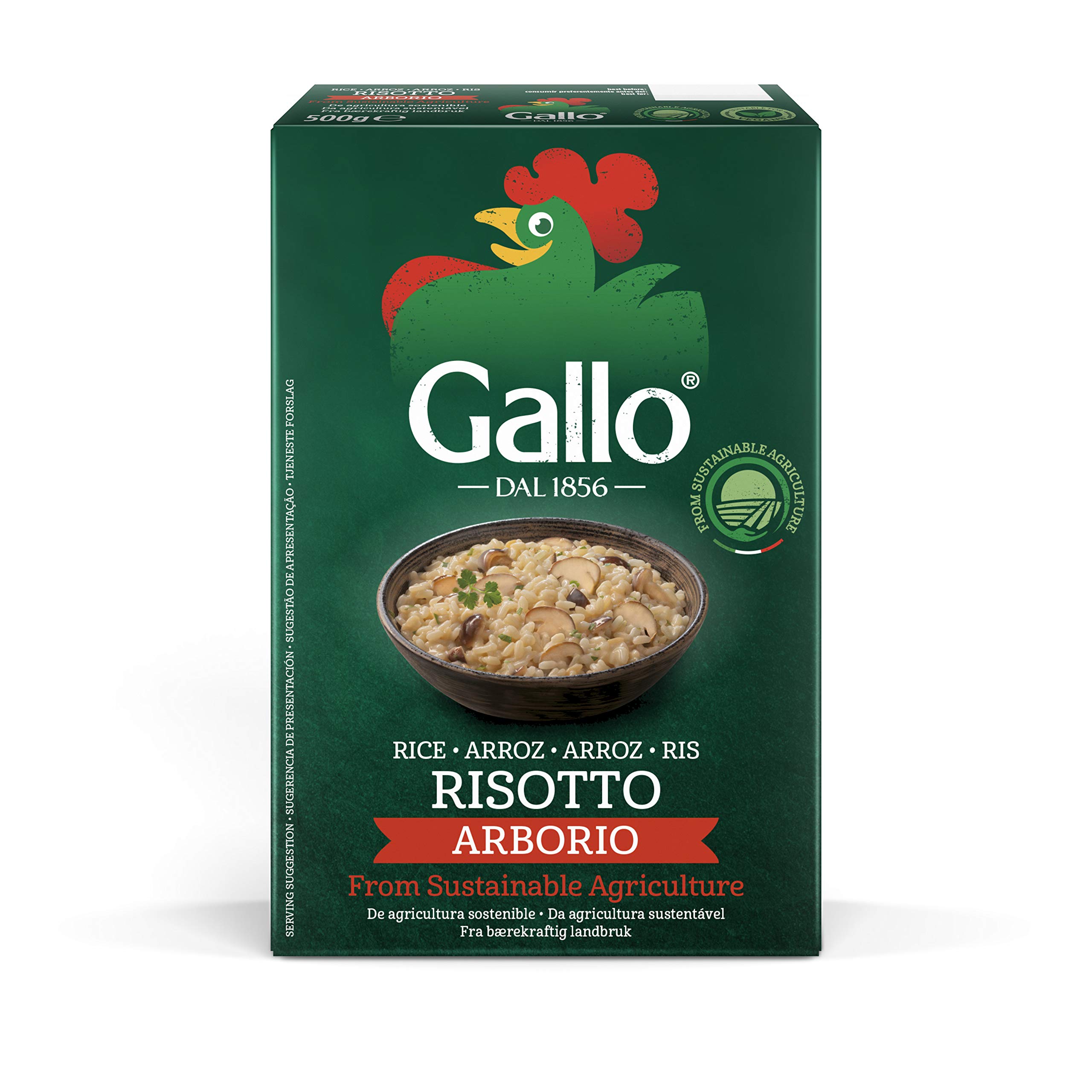 Riso Gallo Risotto De Arroz Arborio (500g) (Paquete de 6)