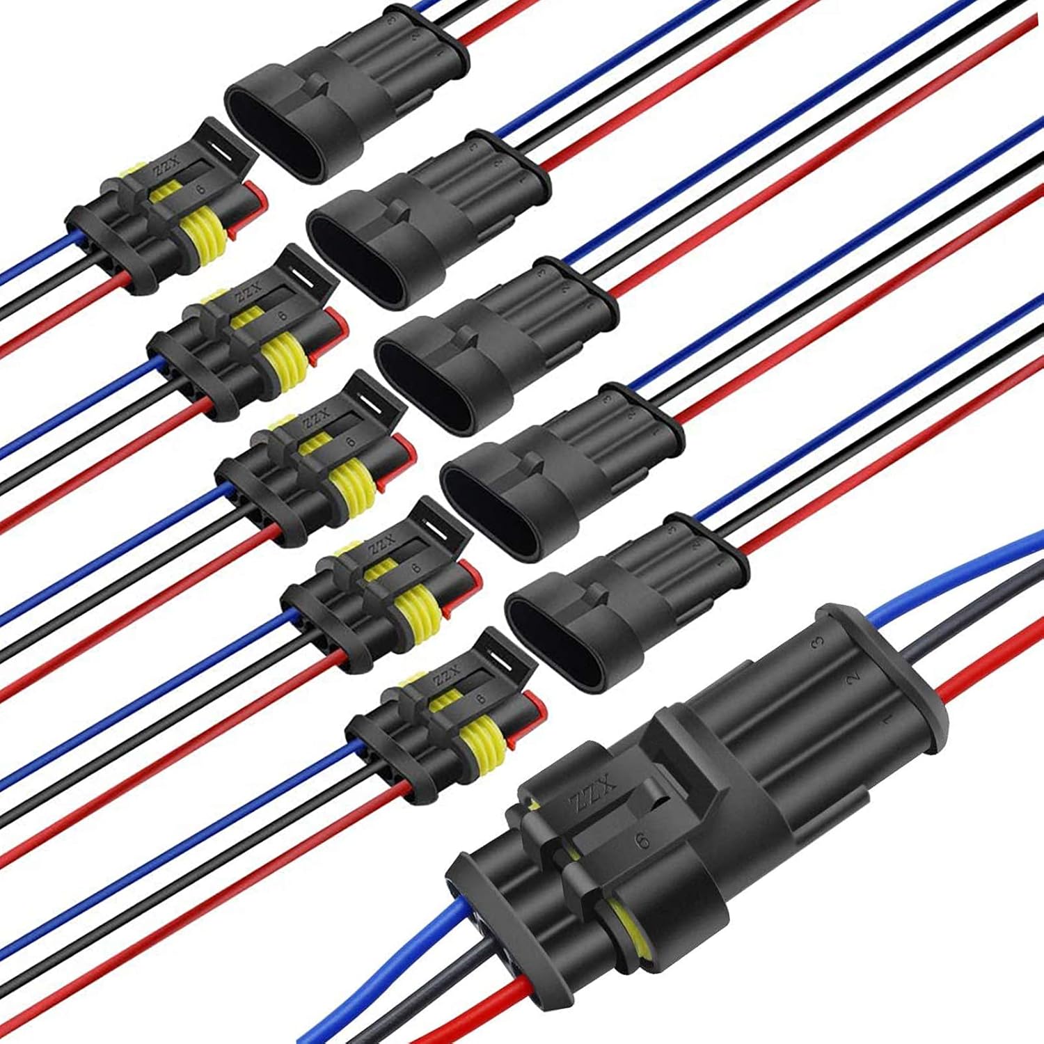 2 Pin 10) of (Pack Boat Truck, Car, for Marine Connector Wire