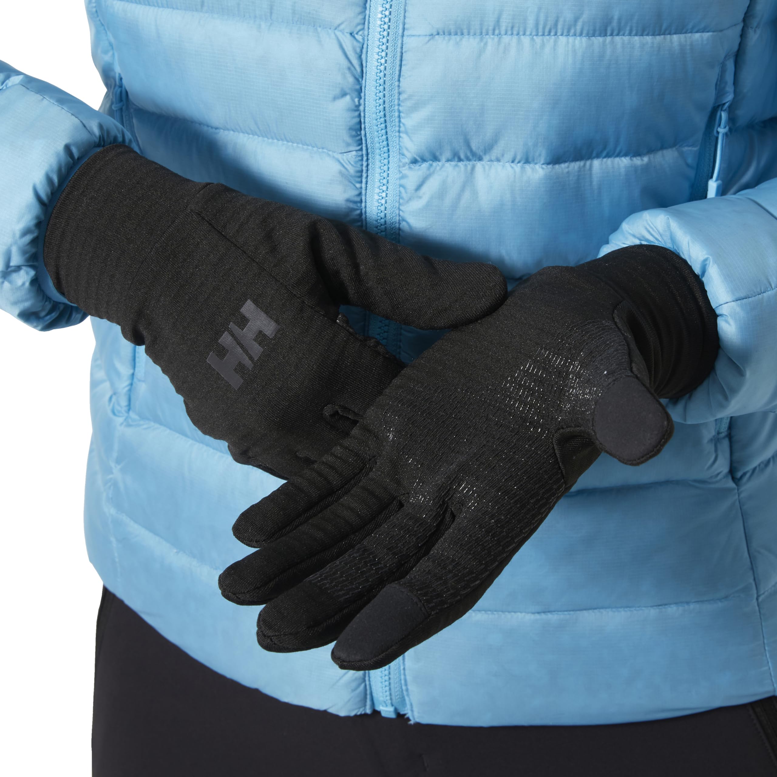 Helly Hansen Unisex Versalite Touch Glove Liner, Black, L