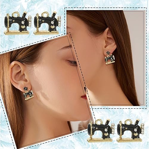 Vista 24 de LiQunSweet 80 unidades de 4 estilos de dientes saludables para cepillo de dientes, dientes esmaltados, mini dijes para hacer joyas, accesorios