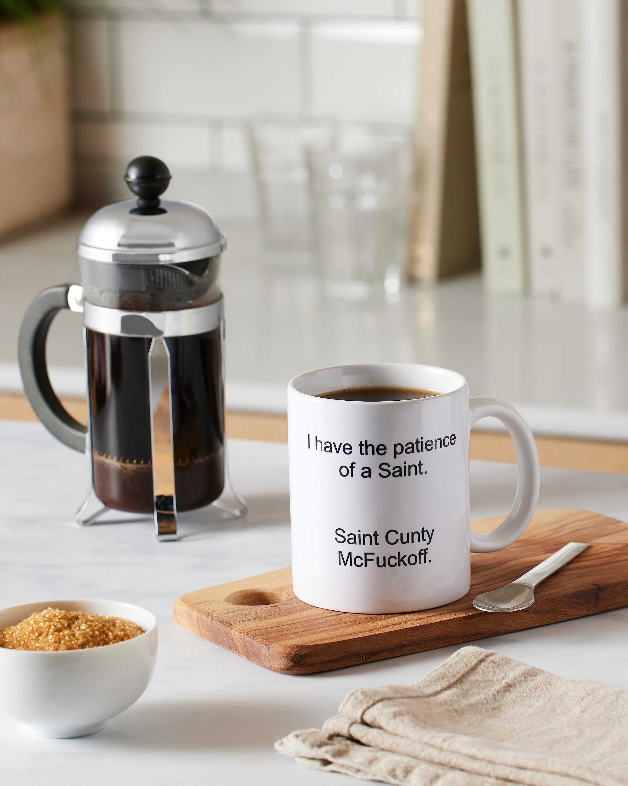 Funny I have the patience of a Saint Cunty McFuckoff, 11OZ Coffee