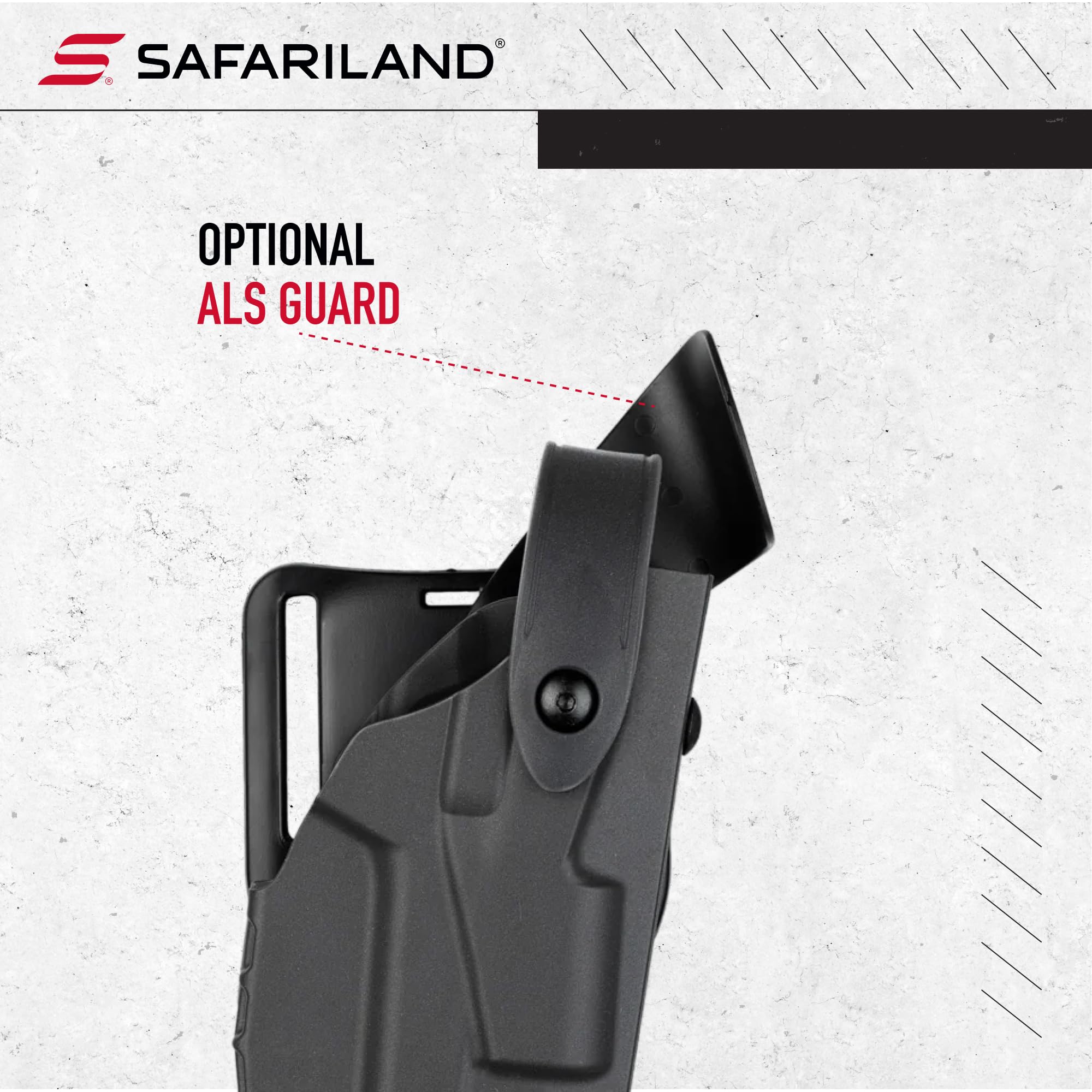 Safariland 7360 7TS Fondina Level III Retention Mid-Ride: Fondina Tatica Per Beretta 96, ALS E SLS, Leggera E Resistente - 3