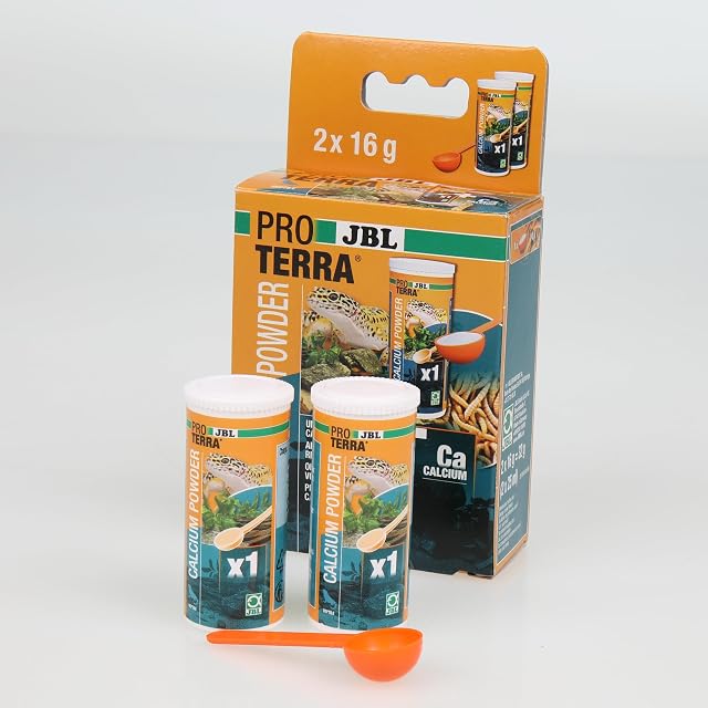 Foto 3 de 6 de JBL Proterra Calcium Powder 2 x 25 ml Mineral-Ergänzungsfutter Alle Reptil