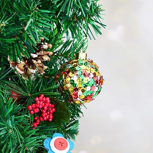 Miniatura 6 de Hapeper 20000 piezas de lentejuelas con purpurina de Navidad, lentejuelas sueltas para arte, manualidades, decoración y fabricación