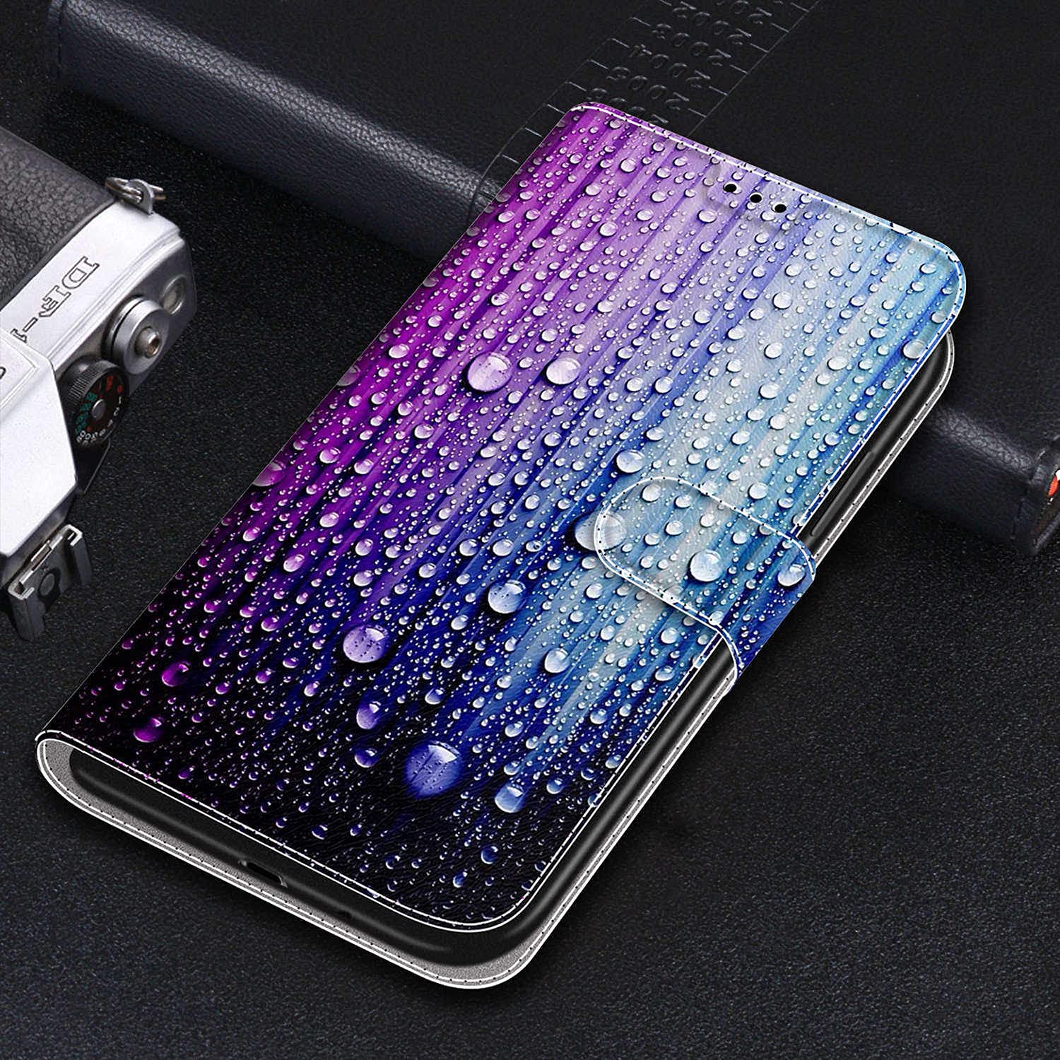 Tveinan Cover per Xiaomi Poco X3 NFC/Poco X3 Pro, Silicone Slim Antiurto Custodie per Xiaomi Poco X3 NFC 360 Gradi Custodia a Libro Custodia in Pelle Portafoglio Magnetica Flip Case - Fiore