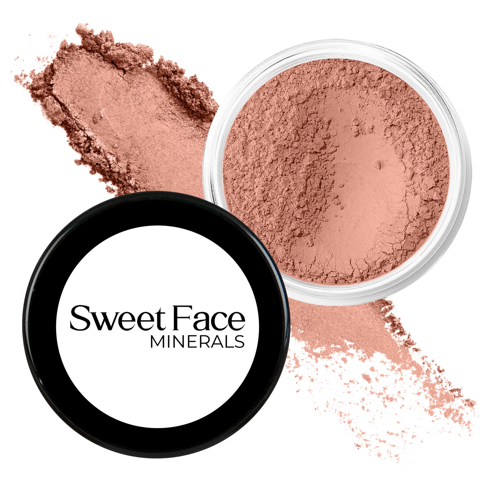 (20gms) Passion Shade Blush by SweetFace Minerals, Dark Pink Shade for Cheeks, Works as Highlighter, Make up Blush for Girls, Blusher for Cheeks,