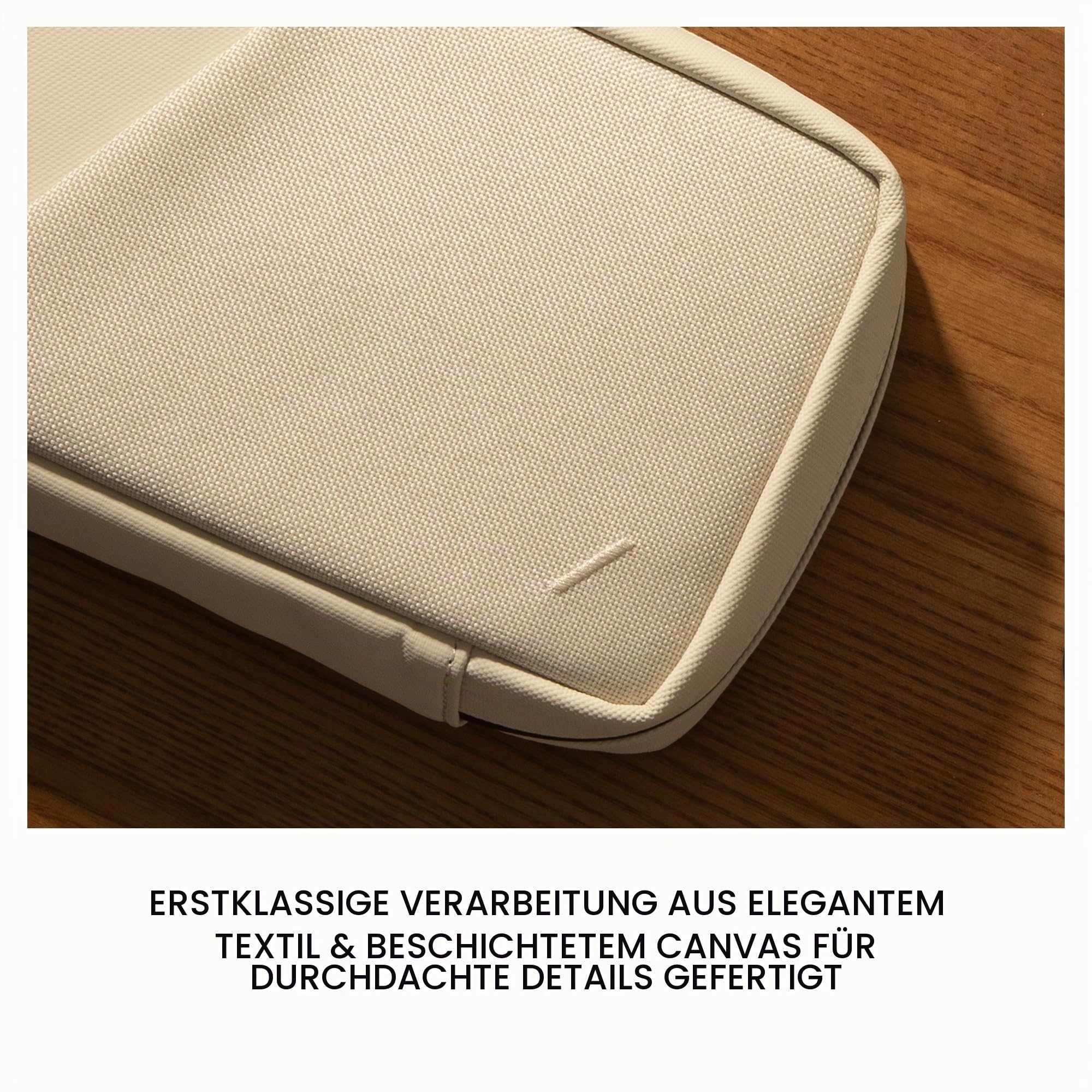 Native Union Stow Organizer - Reise-Tech-Kit aus robustem Canvas - Hält Essentials organisiert mit flexiblem Stauraum & Quick-Access-Tasche für Kabel, Ladegerät, SIM-Karte & mehr (Sandstein)