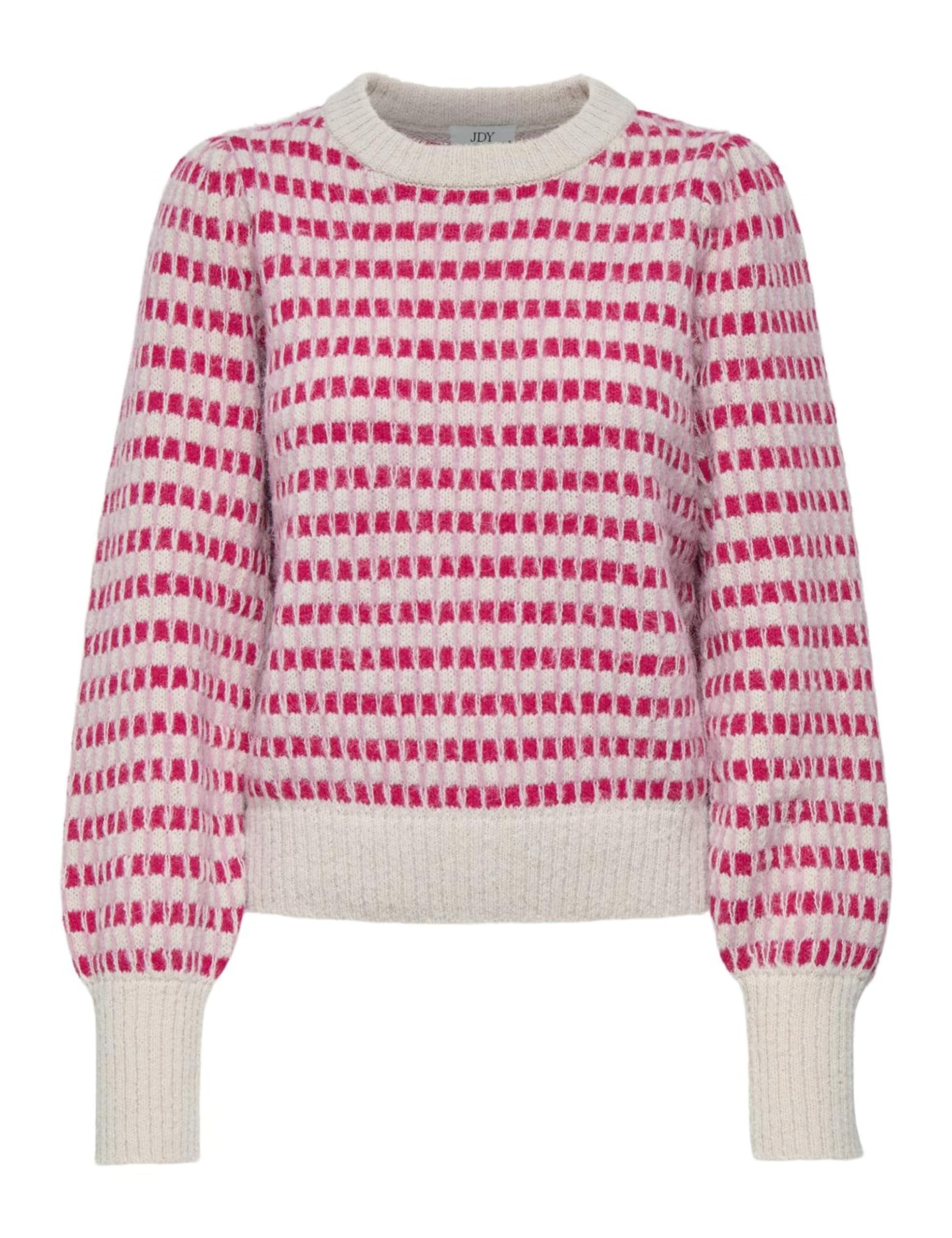 JdY Damen Jdysigrid Life L/S On Puff Pull KNT Noos, Cement, S