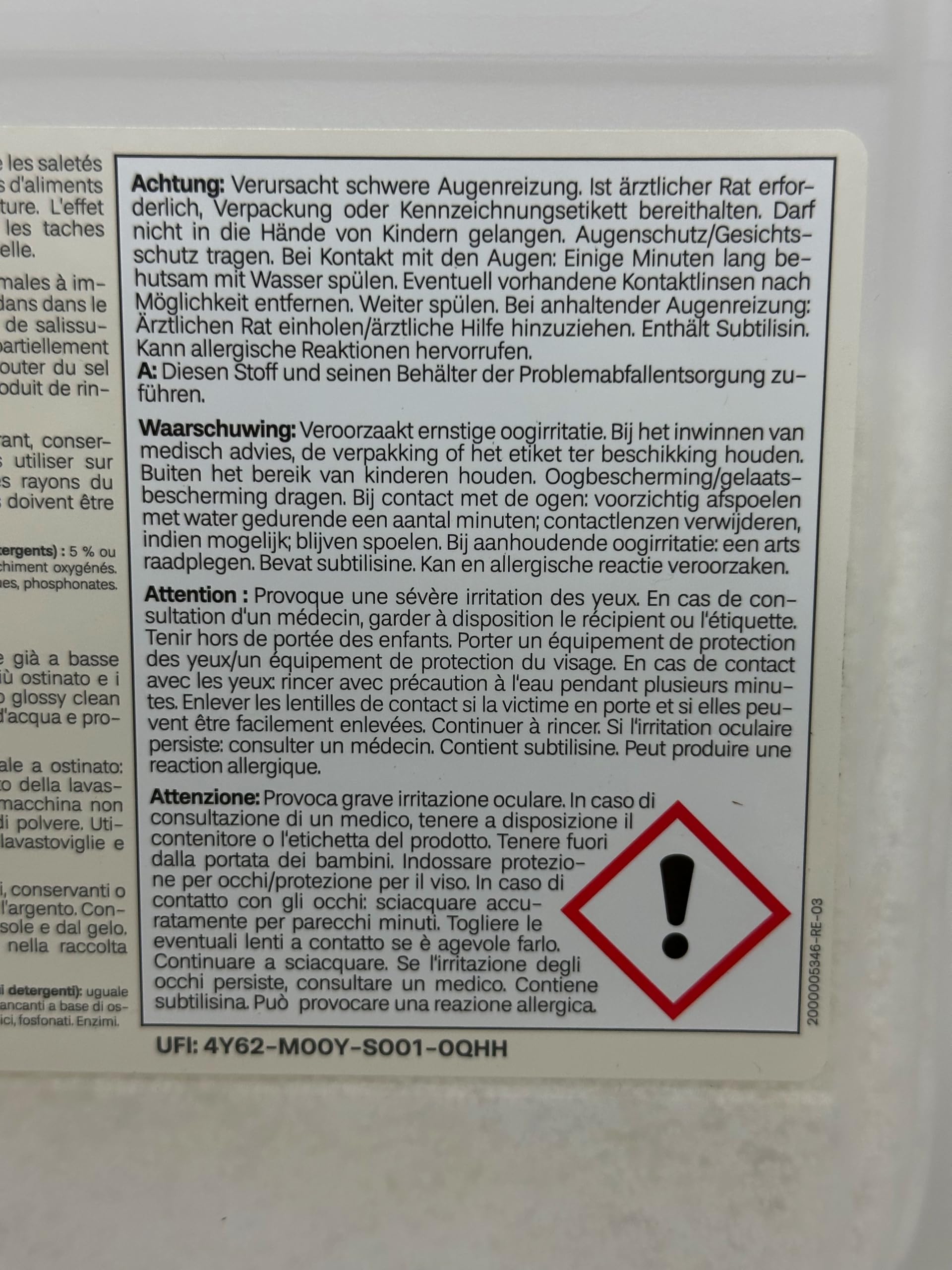 Jemako Geschirrspülpulver 1,8 kg - Vorratspackung -