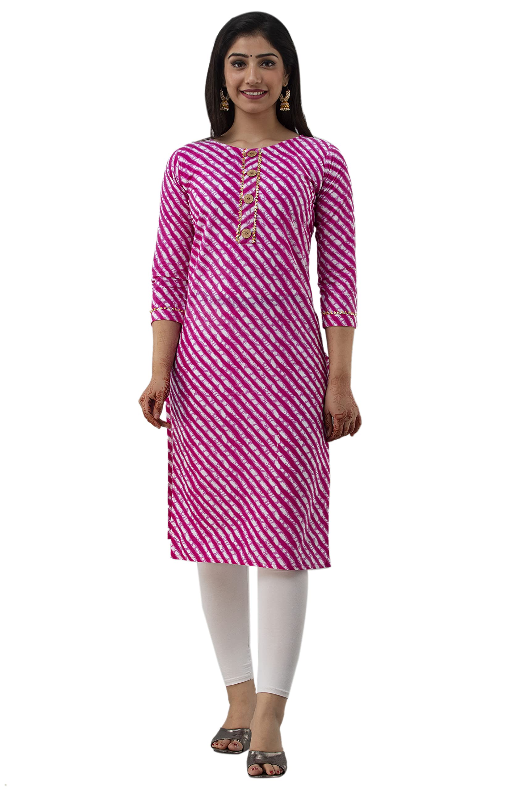 FASHION CLOUD Women's Cotton Regular Kurta