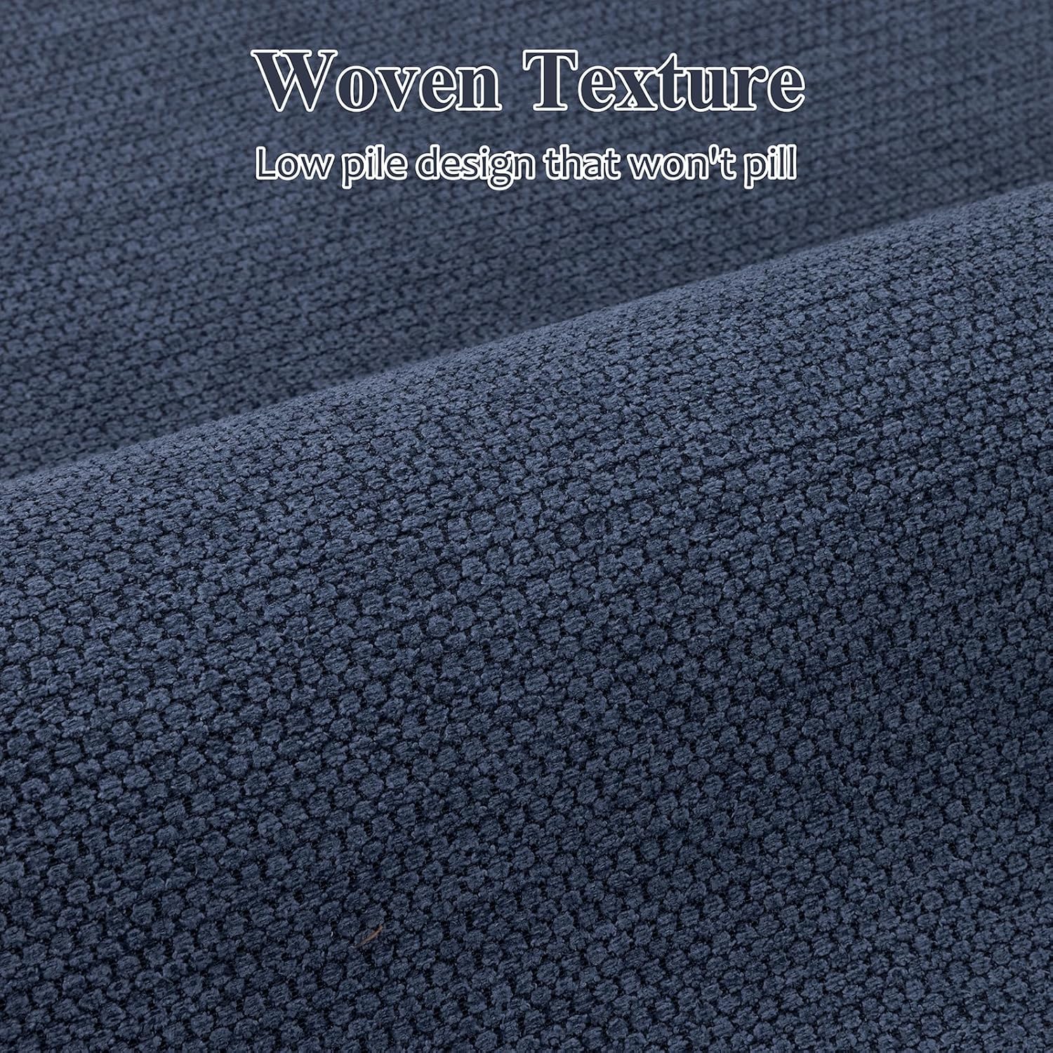 Ileading Bathroom Rugs Sets 3 Piece Non Slip Washable, Absorbent Quick Dry Thin Bath Runner Rug, U Shaped Toilet Mat for Shower Tub Sink Kitchen Laundry (Dark Blue)