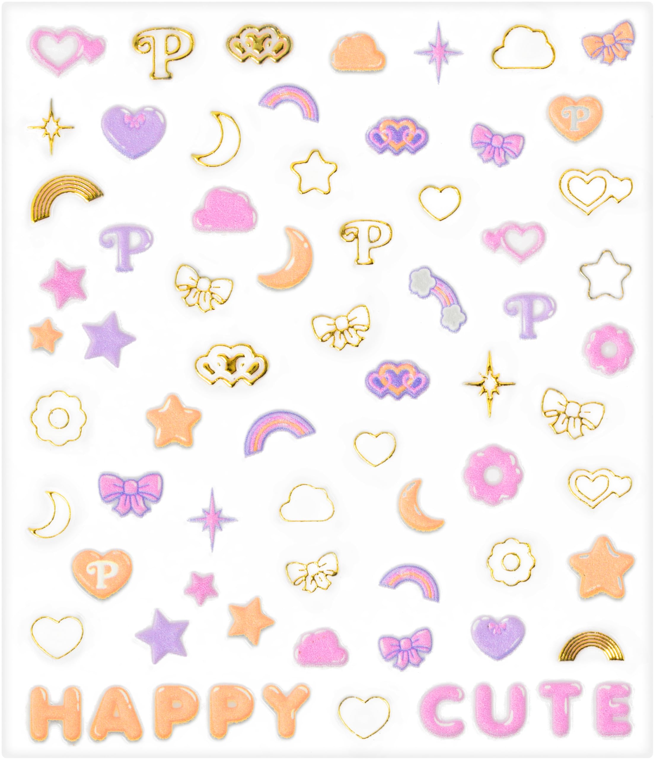 essence Zapachowe naklejki na paznokcie Polly Pocket scented nail stickers (70pcs)