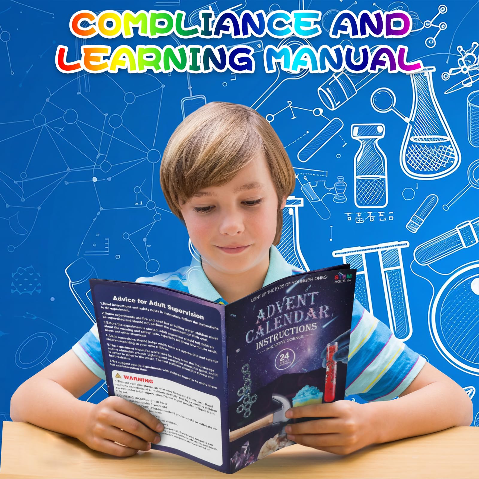 Calendario Avvento 2025 Esperimenti Scientifici per Bambini Natalizi Regali Natale Ragazzi Ragazze