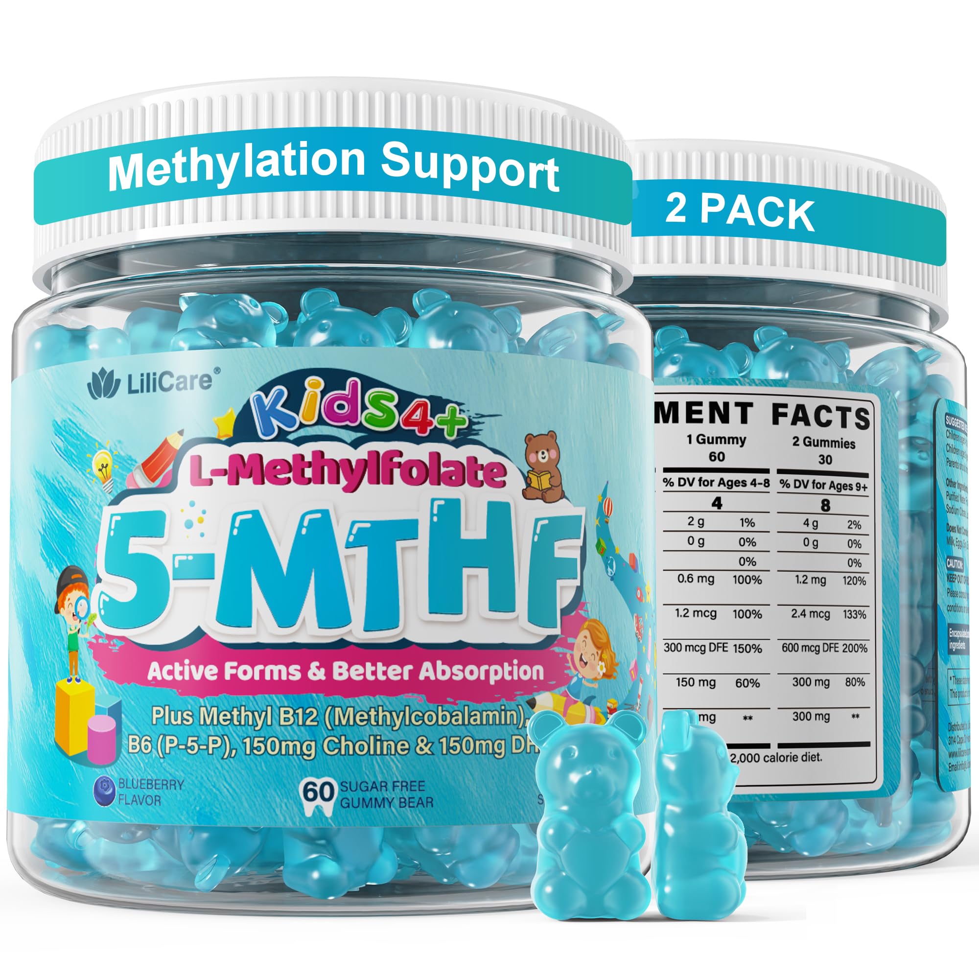 Lilicare Methylfolate Gummies 2 Pack