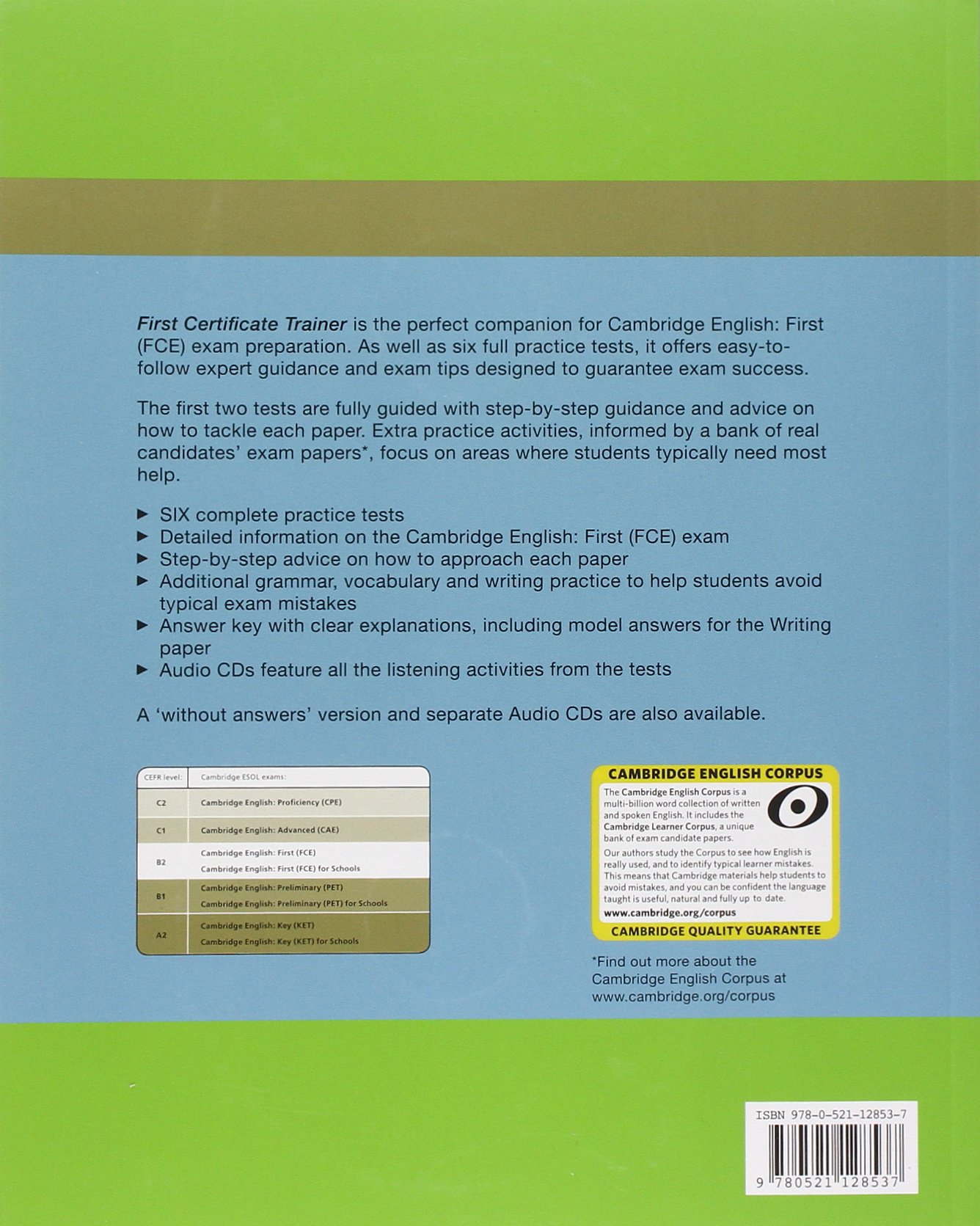 First certificate trainer. Practice tests with answers. Con 3 CD Audio. Per le Scuole superiori