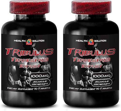 Tribulus polvo organic- Tribulus Extracto de terrestris 1000mg Fuerza MuscularFemale Libido (2botellas 180tabletas)