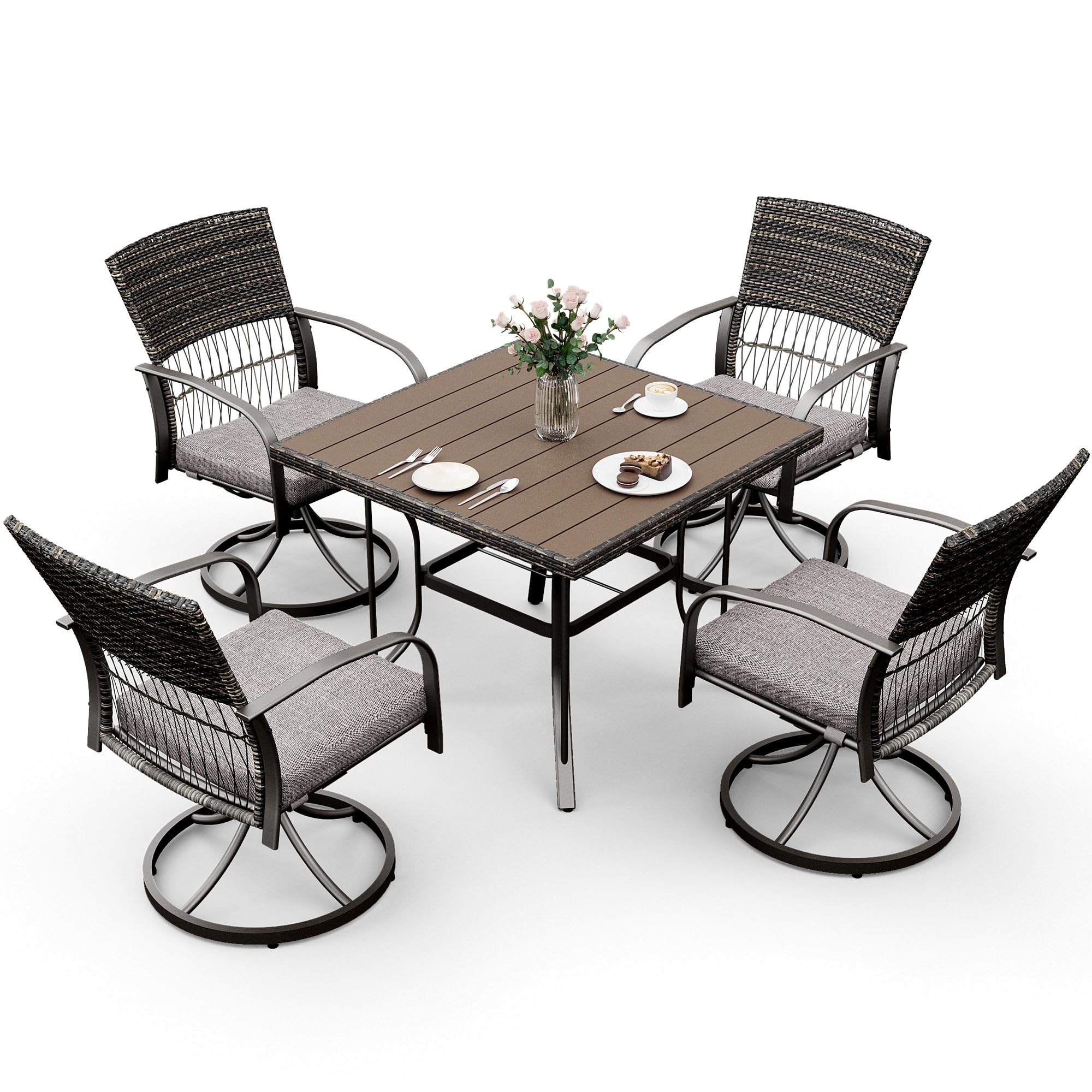 ●Playa Made Clic Amazon.com: Pamapic 5 Piece Patio Dining Set for 4,Outdoor